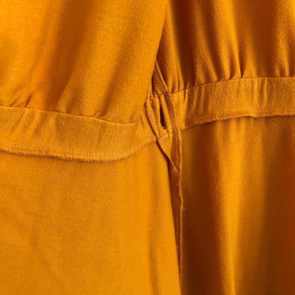 Mustard Yellow Wrap Dress - Picture 10 of 10